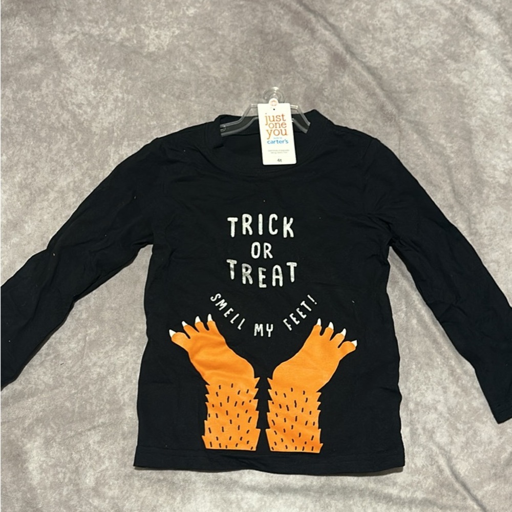 Carter's Kids Black Halloween Shirt